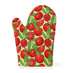 Hand Drawn Tomato Pattern Print Single Oven Mitt