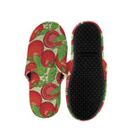 Hand Drawn Tomato Pattern Print Slippers