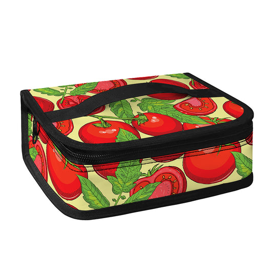 Hand Drawn Tomato Pattern Print Small Lunch Bag