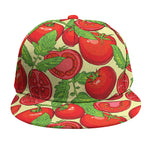 Hand Drawn Tomato Pattern Print Snapback Cap