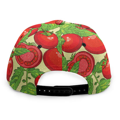 Hand Drawn Tomato Pattern Print Snapback Cap