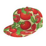 Hand Drawn Tomato Pattern Print Snapback Cap