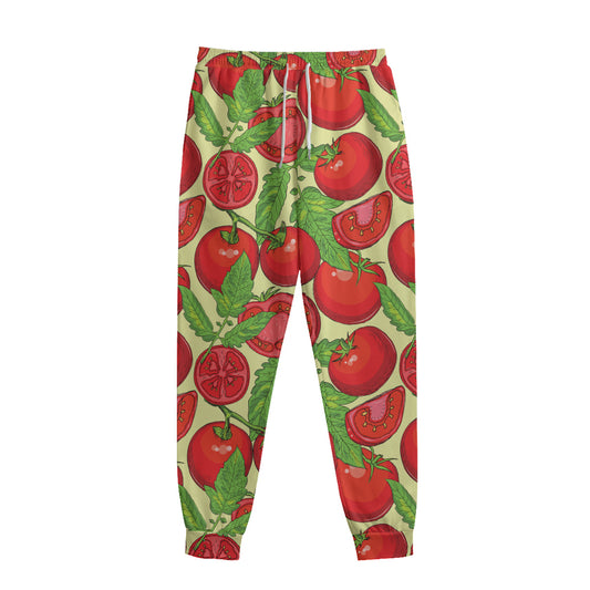 Hand Drawn Tomato Pattern Print Sweatpants