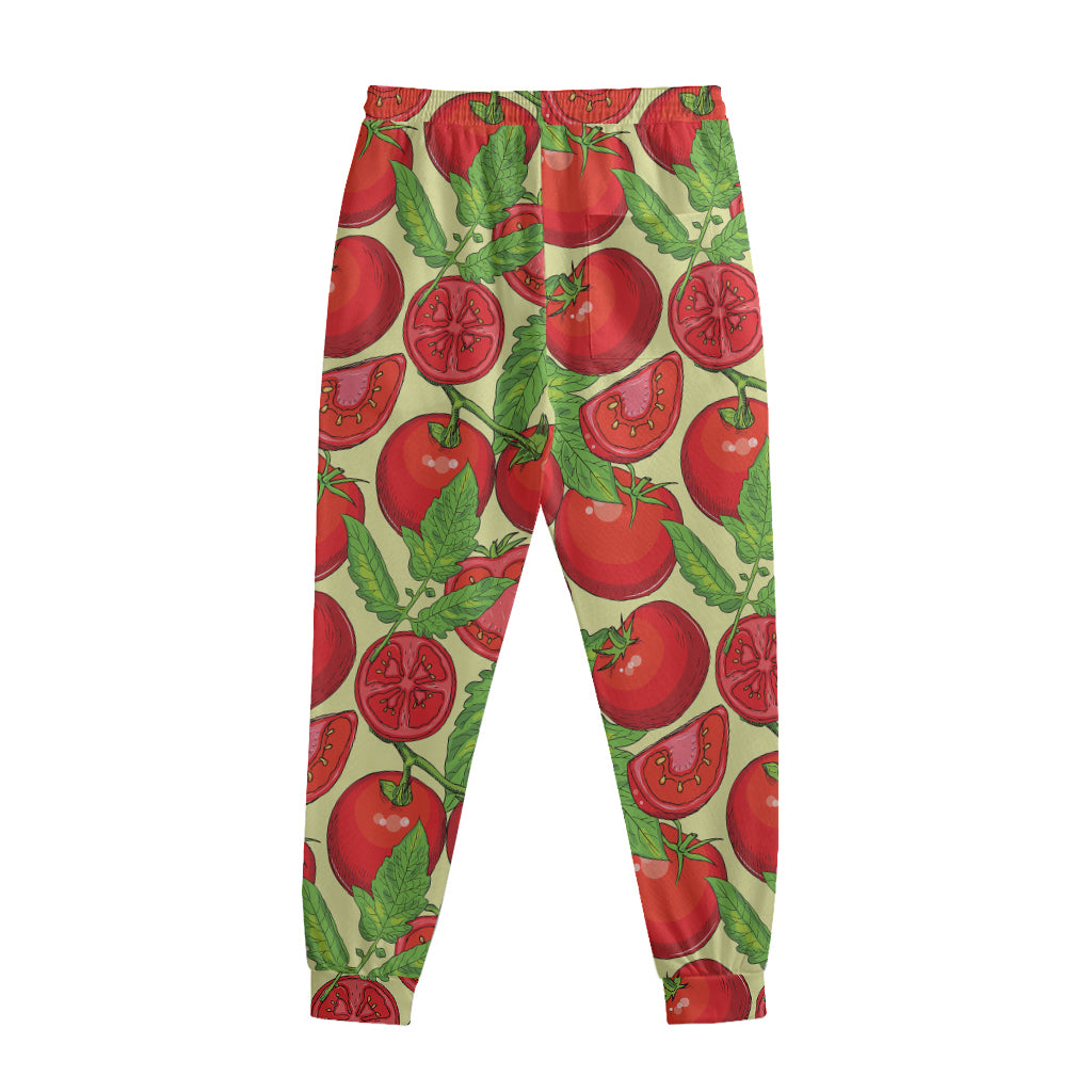 Hand Drawn Tomato Pattern Print Sweatpants