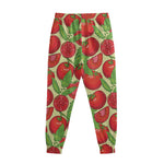 Hand Drawn Tomato Pattern Print Sweatpants
