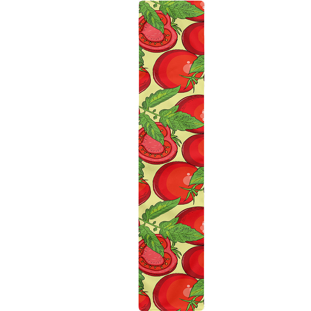 Hand Drawn Tomato Pattern Print Table Runner
