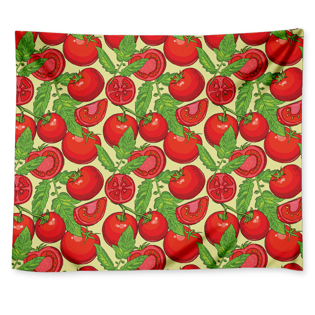 Hand Drawn Tomato Pattern Print Tapestry