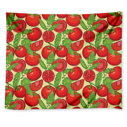 Hand Drawn Tomato Pattern Print Tapestry