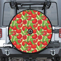 Hand Drawn Tomato Pattern Print Tire Cover With Camera Hole
