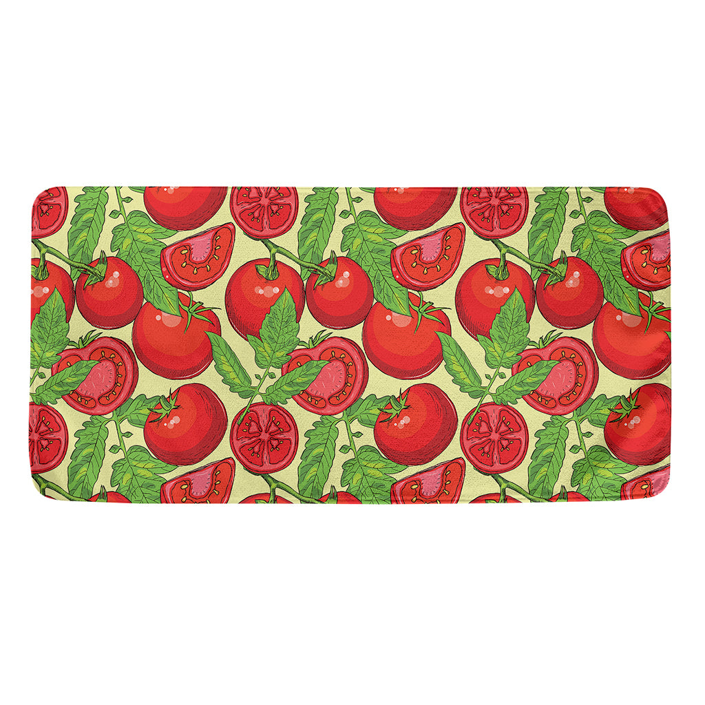 Hand Drawn Tomato Pattern Print Towel