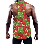 Hand Drawn Tomato Pattern Print Training Tank Top