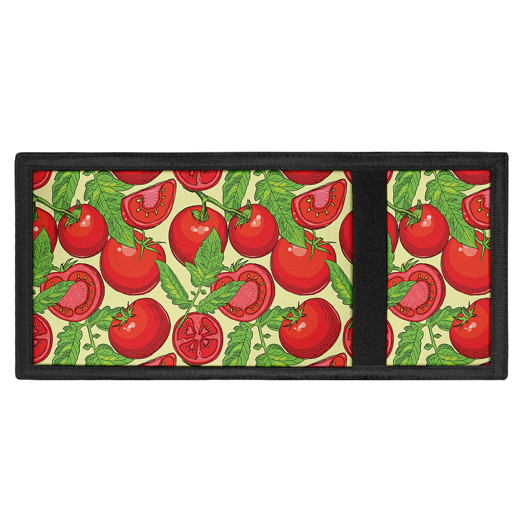 Hand Drawn Tomato Pattern Print Trifold Wallet