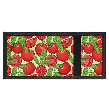 Hand Drawn Tomato Pattern Print Trifold Wallet
