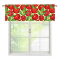 Hand Drawn Tomato Pattern Print Window Valance
