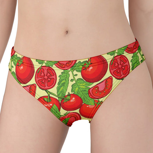 Hand Drawn Tomato Pattern Print Women's Panties