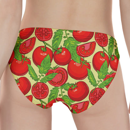 Hand Drawn Tomato Pattern Print Women's Panties