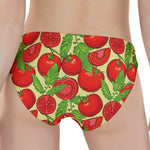 Hand Drawn Tomato Pattern Print Women's Panties
