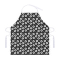 Hand Drawn Vinyl Record Pattern Print Adjustable Apron