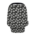 Hand Drawn Vinyl Record Pattern Print Baby Seat Cover