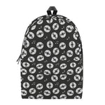 Hand Drawn Vinyl Record Pattern Print Backpack