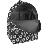Hand Drawn Vinyl Record Pattern Print Backpack