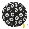 Hand Drawn Vinyl Record Pattern Print Basketball