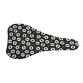 Hand Drawn Vinyl Record Pattern Print Bicycle Seat Cover