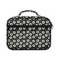 Hand Drawn Vinyl Record Pattern Print Briefcase Bible Bag