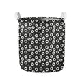 Hand Drawn Vinyl Record Pattern Print Collapsible Laundry Basket