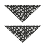 Hand Drawn Vinyl Record Pattern Print Dog Bandana