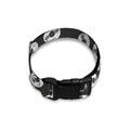 Hand Drawn Vinyl Record Pattern Print Dog Collar