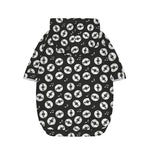 Hand Drawn Vinyl Record Pattern Print Dog Zip Up Hoodie