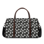 Hand Drawn Vinyl Record Pattern Print Duffle Bag