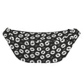 Hand Drawn Vinyl Record Pattern Print Fanny Pack