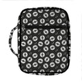 Hand Drawn Vinyl Record Pattern Print Front Pocket Bible Bag