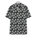 Hand Drawn Vinyl Record Pattern Print Hawaiian Shirt