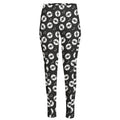 Hand Drawn Vinyl Record Pattern Print High-Waisted Pocket Leggings