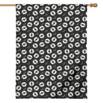 Hand Drawn Vinyl Record Pattern Print House Flag