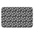 Hand Drawn Vinyl Record Pattern Print Indoor Door Mat