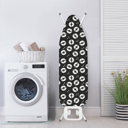 Hand Drawn Vinyl Record Pattern Print Ironing Board Cover
