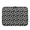 Hand Drawn Vinyl Record Pattern Print Laptop Sleeve