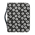 Hand Drawn Vinyl Record Pattern Print Leather Bible Cover