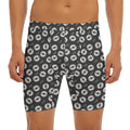 Hand Drawn Vinyl Record Pattern Print Men's Long Boxer Briefs