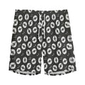 Hand Drawn Vinyl Record Pattern Print Men's Athletic Shorts