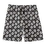 Hand Drawn Vinyl Record Pattern Print Men's Swim Trunks