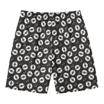 Hand Drawn Vinyl Record Pattern Print Men's Swim Trunks