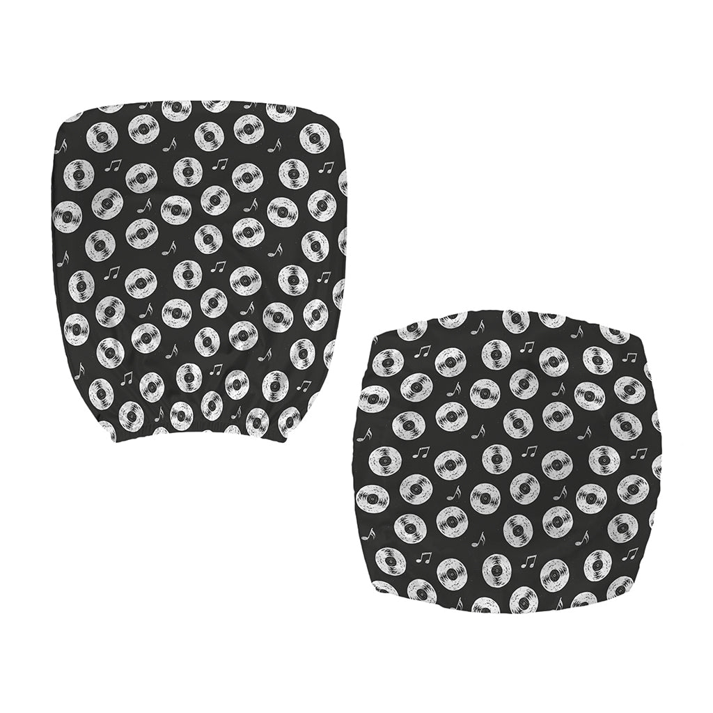 Hand Drawn Vinyl Record Pattern Print Office Chair Cover