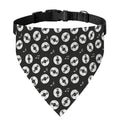 Hand Drawn Vinyl Record Pattern Print Over The Collar Dog Bandana
