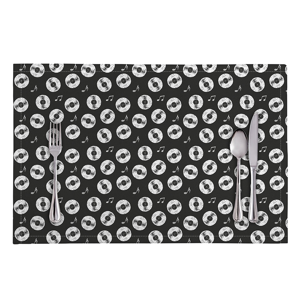 Hand Drawn Vinyl Record Pattern Print Placemat