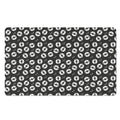 Hand Drawn Vinyl Record Pattern Print Polyester Doormat